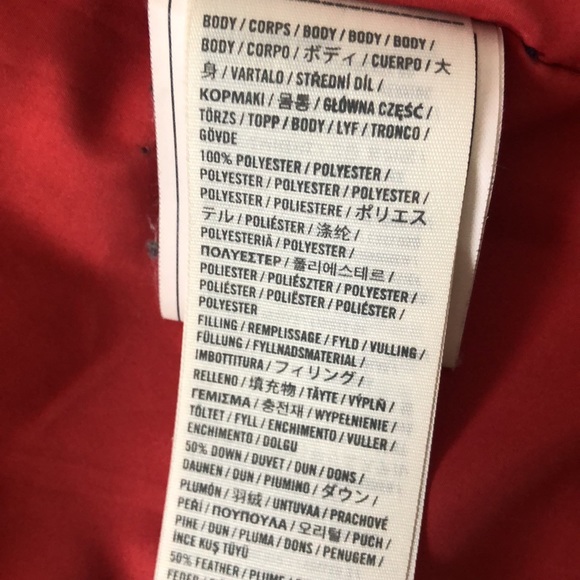 Hollister Navy Blue Puffer Jacket Sz M - Picture 4 of 7